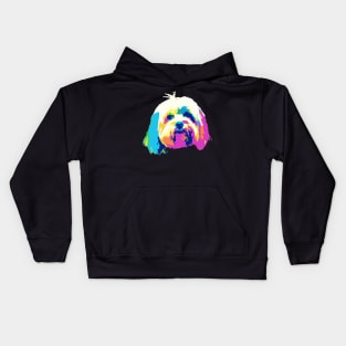 Havanese Pop Art - Dog Lover Gifts Kids Hoodie